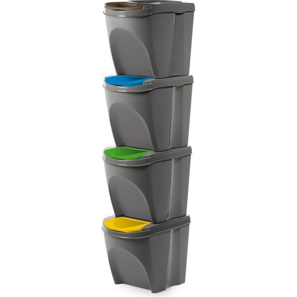Kotarbau® Sistema Di Raccolta Differenziata Dei Rifiuti Secchio 4 Pz. Selezionatore Di Rifiuti Per La Cucina-image