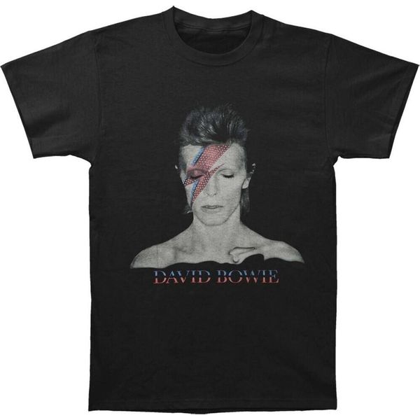 David Bowie - Maglietta "Aladdin Sane"" Per Uomo/Donna Unisex RO1727 (M) (Nero)"-image