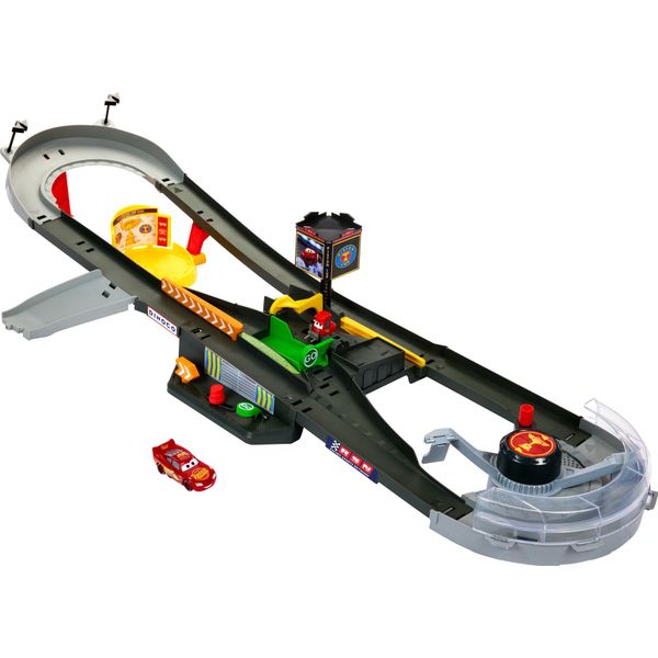 Set Di Piste "Disney E Pixar Cars"", Playset Di Pista D'azione Piston Cup Con Auto Giocattolo Pressofusa Di Saetta Mcqueen In Scala 1:55"-image