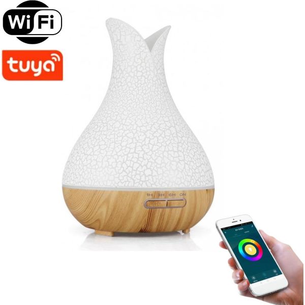 Bot Smart Diffusore Di Aromi B5 - Legno Bianco E Marrone Chiaro 400Ml-image