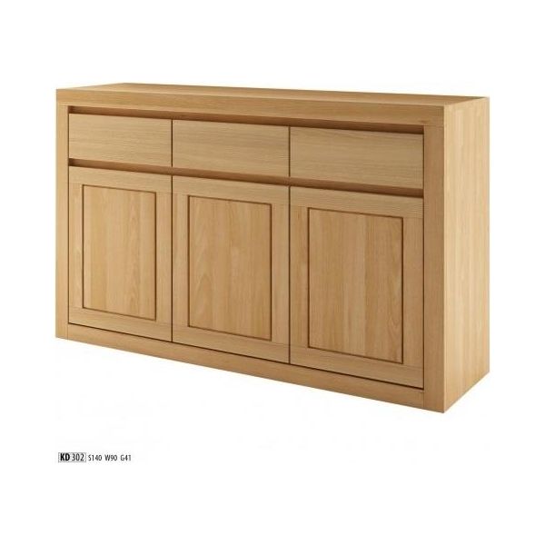 Cassettiera In Legno Massiccio Cassettiera 140X90Cm Jvmoebel-image