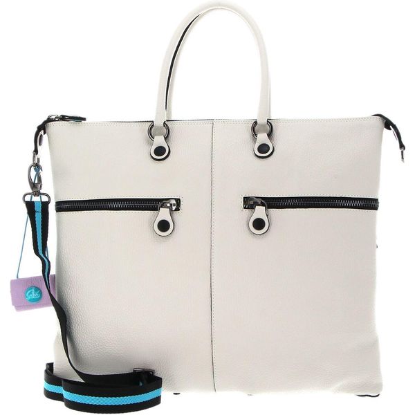 Gabs Pelle Borsa A Tracolla Borsa A Tracolla G3 Plus Tg Ruga Tasca Laterale Shoulder Bag Panna Bianco-image