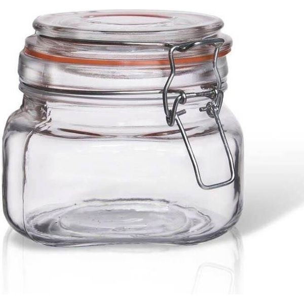 Vaso Da Conserva Orion Con Tappo Oscillante / Vaso In Vetro Brevettato Bela 0,5 Litri-image
