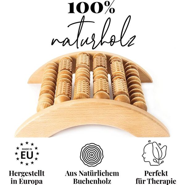 Rullo Massaggiatore Per Piedi Tuuli Massaggiatore Per Piedi Rullo Massaggiatore Per Piedi In Legno-image
