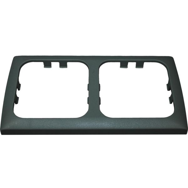 C-Line Presto Inprojal Cbe Telaio Di Copertura Doppio Per Interruttore Presa Di Corrente Camper Caravan Barca Antracite-image
