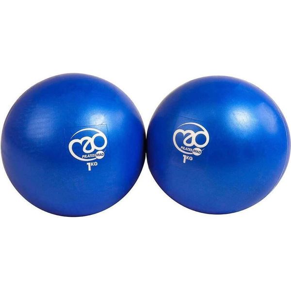 Pilates-Mad - Pesi (Confezione Da 2) MQ154 (0,5 Kg) (Blu)-image