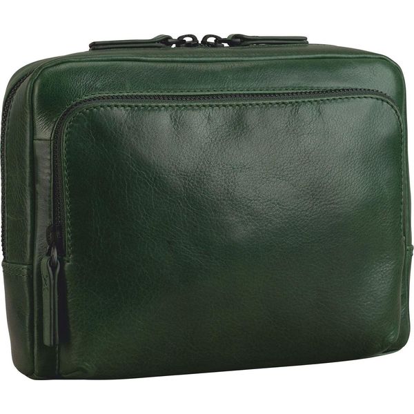 Leonhard Heyden Pelle Borsa A Tracolla Porto Crossbody Bag Bottle Green Verde Scuro-image