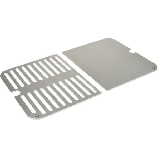Griglie In Acciaio Inox Inox Per Weber Go-Anywhere | Lavabili In Lavastoviglie - Set Di 2 Metà-image