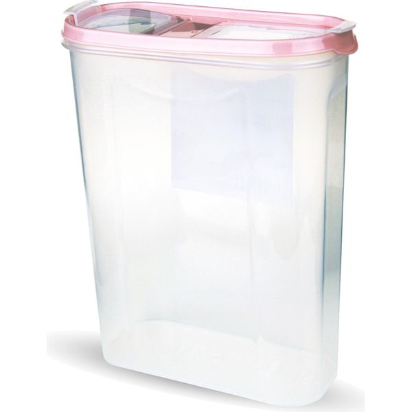 Barattoli Con Coperchio 2,8 Litri ( Old Rose ), Barattoli Ermetici Per Alimenti Senza Bpa, Set Di Contenitori - Barattoli Per Alimenti Con Coperchio A Cerniera-image