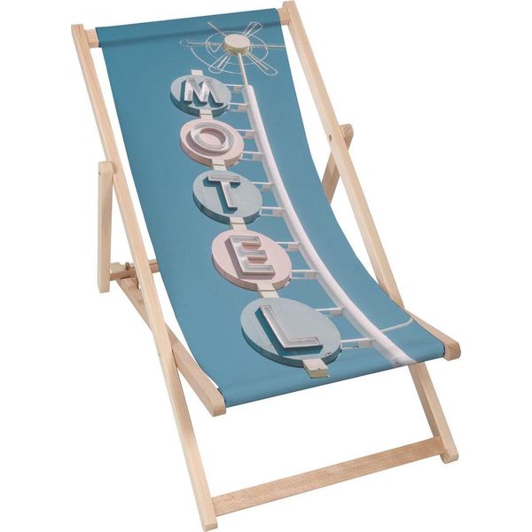 Lettino Dreamroots Pieghevole In Legno, Legno Di Faggio Fino A 130 Kg, Lettino Pieghevole Con Regolazione Dell'inclinazione Dello Schienale A 3 Livelli, Motel-image