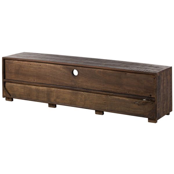 MASSIVMOEBEL24 | Bark #217 Mobile Tv In Legno Di Acacia - Laccato / Marrone Scuro 175X40X47-image