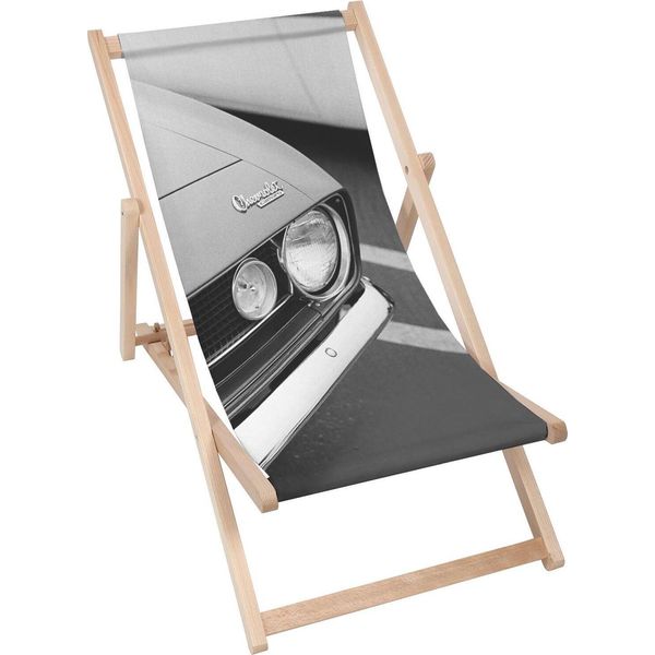Lettino Dreamroots Pieghevole In Legno, Legno Di Faggio Fino A 130 Kg, Lettino Pieghevole Con Regolazione Dell'inclinazione Dello Schienale A 3 Livelli, Moto-image