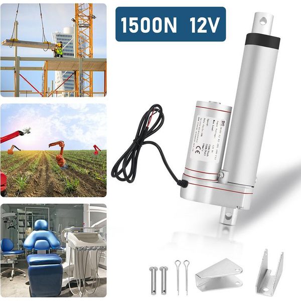 Swanew 1500N Motore Lineare Attuatore Regolabile Motore Elettrico Attuatore Lineare Attuatore Lineare Telaio Di Sollevamento Motore Attuatore Lineare Motore 12V 250Mm-image