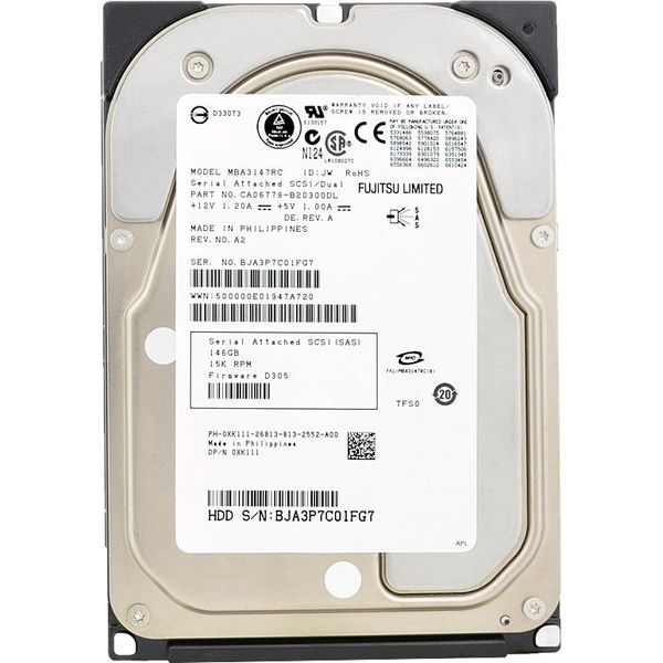 Disco Rigido Dell MBA3147RC Sas 146GB 15000Rpm 16MB Cache 3,5" Pollici 0XK111"-image