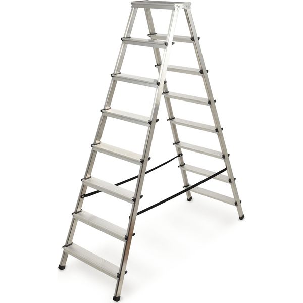 Scala Domestica Kadax "Molde"" Pieghevole Con Portata Fino A 125 Kg, 8 Gradini"-image