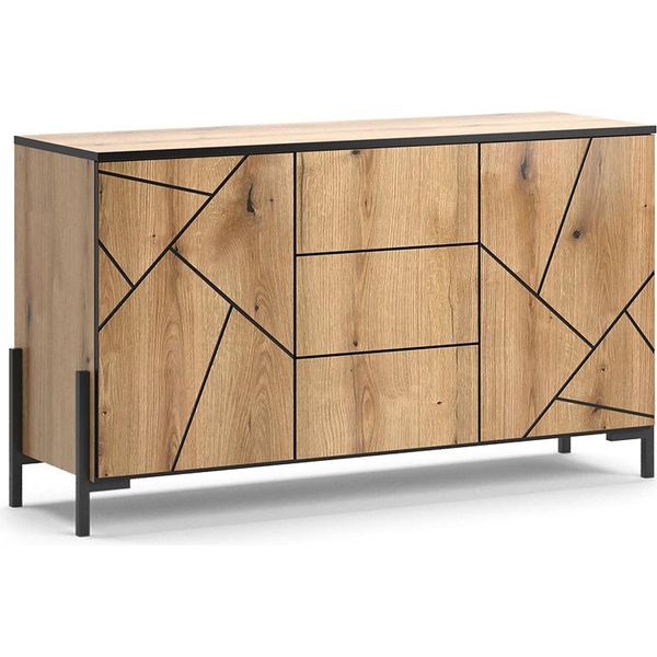 Vicco Cassettiera Per Camera Da Letto Hatto, 124 X 69.6 Cm, Rovere-image