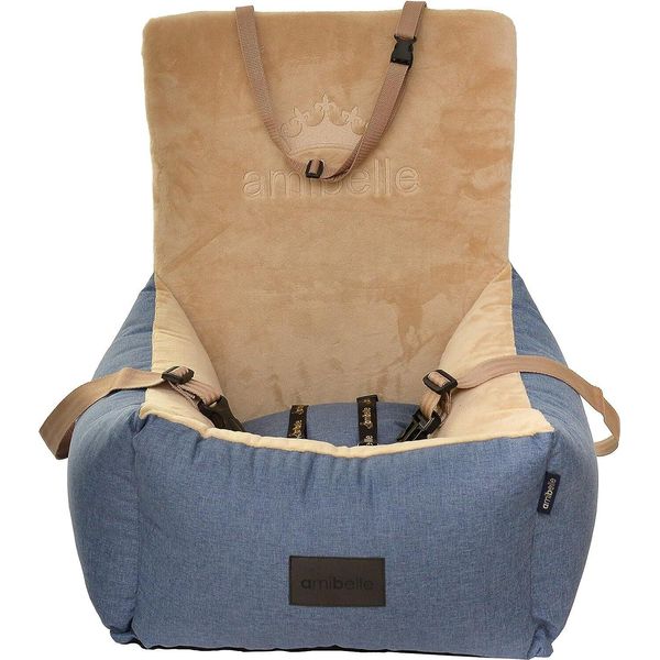 Seggiolino Auto Per Cani | Seggiolino Auto Per Cani, Sedile Posteriore, Sedile Anteriore | Colore: Blu | Poliestere | Dimensioni: 55 X 55 Cm-image
