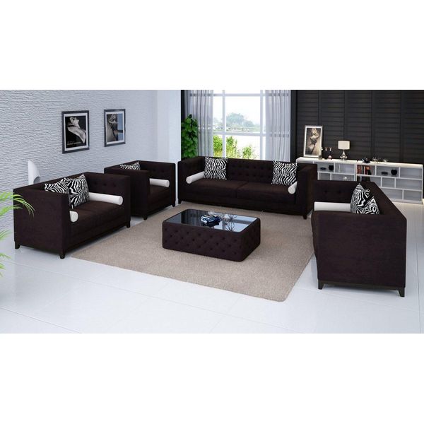 Set Di Divani Divani Imbottiti Divani In Pelle 3+2 Posti Jvmoebel-image