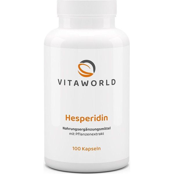 Vitaworld Esperidina | 100 Capsule | 465 Mg Di Bioflavonoide Naturale | Da Arancio Amaro | Antiossidante | Vegano-image