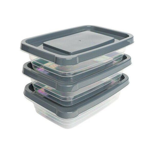Michelino Set Di Barattoli Contenitori Per La Conservazione Set Di 3 Pezzi Contenitori Per Alimenti Contenitori Per La Conservazione 1020Ml-image