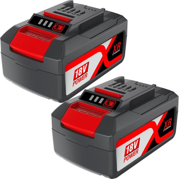 Confezione Da 2 Batterie Ricaricabili Agli Ioni Di Litio Da 18V 6000Mah Batteria Ricaricabile Di Ricambio Per Utensili Batteria Ricaricabile Per Utensili Adatta Ai Dispositivi Anhai Einhell Power X-Change Plus PXC1830 Pxc Einhell 4511502-image