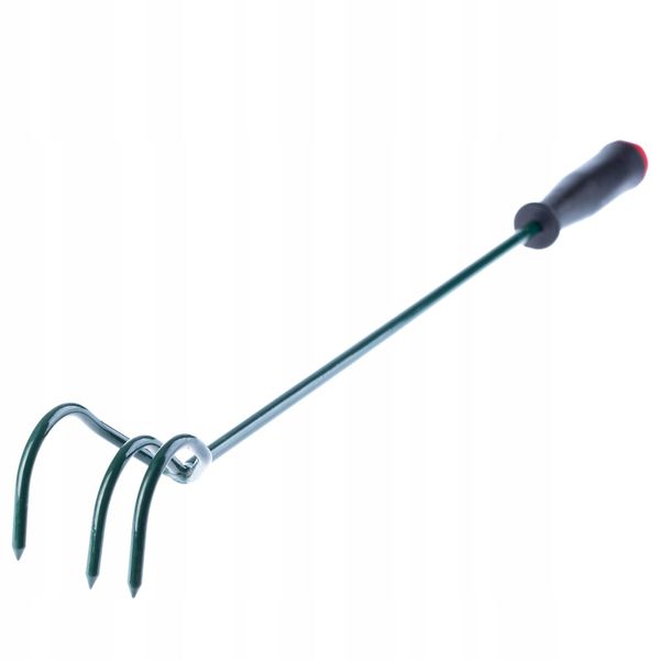 Coltivatore Kadax "Tavola"", Artiglio Da Fiori Con Manico, Con 3 Rebbi, In Metallo, Zappa Da Giardino, Zappa, 60 Cm"-image