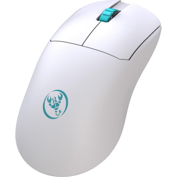 Mouse Da Gioco Hxsj, Connessione A Doppia Modalità (2.4G/USB) | Design Leggero | Dpi Regolabile A Sei Livelli, Bianco-image
