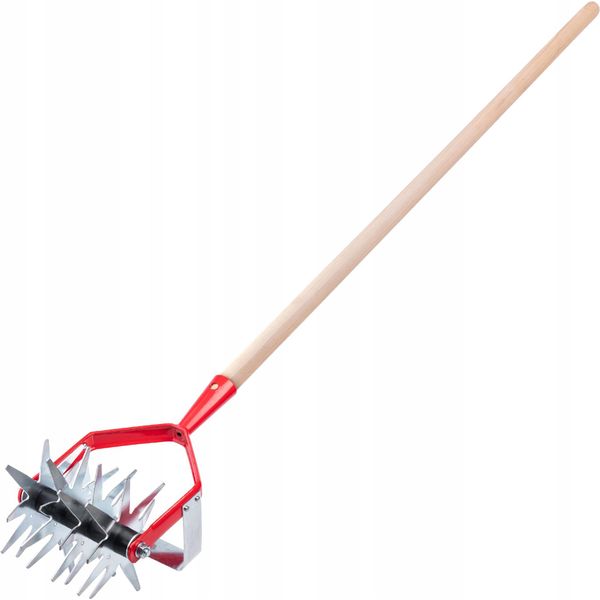 Coltivatore Kadax "Berget"", Fresa Da Giardino, Arieggiatore Per Giardino Con Manico In Legno, 13 Cm"-image