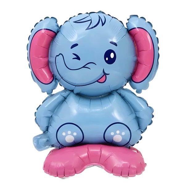 Pallone In Foil Stand-Up 3D, Elefante 43*58 Cm Circa-image