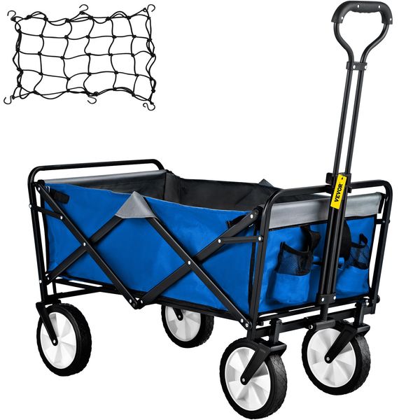 Vevor Carrello Pieghevole Da Giardino Carrello Da Trasporto Da 80 Kg Carrello Pieghevole A Mano-image