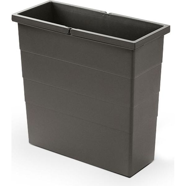 Bidone Interno Hailo Da 18 Litri 1220369 Grigio Scuro 385 X 166 X 380 Mm-image