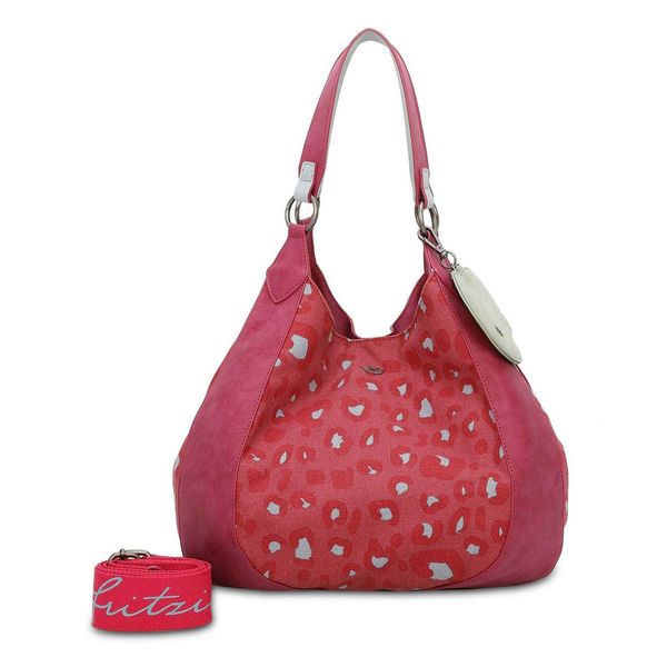 Fritzi Aus PreußEn Borsa Shopper Izzy Woo Canvas Shoulder Bag Leo Pink Viola-image