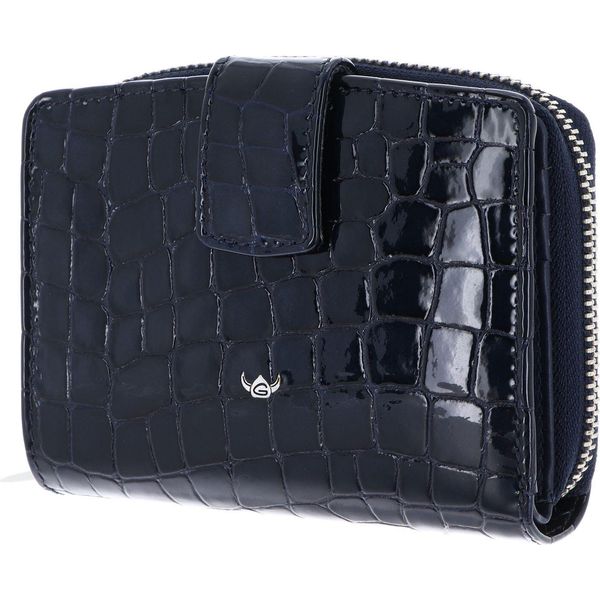 Golden Head Pelle Portafoglio Cayenne Rfid Protect Billfold Coin Wallet Nightblue Blu Scuro-image