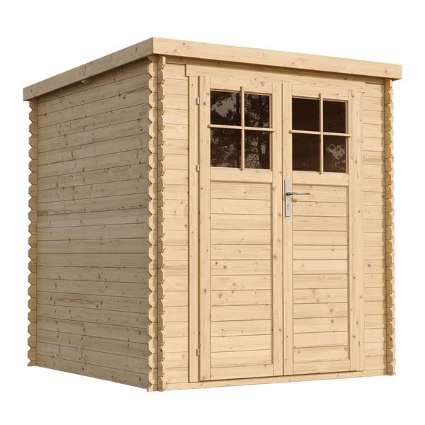 Casetta Da Giardino In Legno Con Porta Di Alta Qualità Con Serratura L204Xl204Xh200 Cm 3,53 M2 - Timbela M309F-image