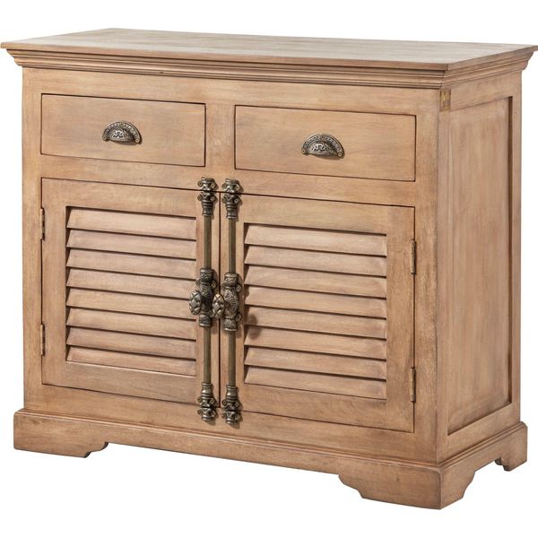 MASSIVMOEBEL24 | Credenza Toulouse #07 In Legno Di Mango Oliato Beige - 107X45X90-image