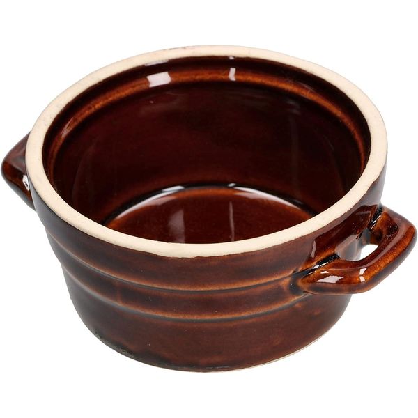 Kotarbau® Pentola In Ceramica ⌀ 11 Cm Pentola In Gres Pentola Per Lardo Piatto Da Portata Casseruola In Terracotta Ciotola Rotonda In Ceramica Piccola Casseruola Smaltata-image
