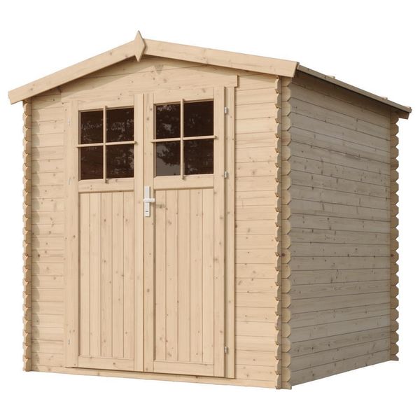 Casetta Da Giardino In Legno Con Porta Di Alta Qualità Con Serratura - L206Xl216Xh218 Cm 3,53 M2 - Timbela M343F-image