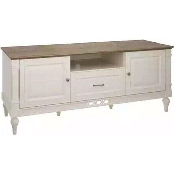 Soggiorno Tavolo Bianco In Legno Mobile Tv Design Nuovo Jvmoebel-image