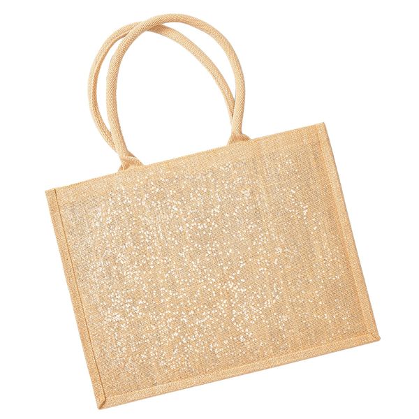 Westford Mill - Rete Per La Spesa, Shimmer, Juta BC5368 (Taglia Unica) (Oro Naturale)-image