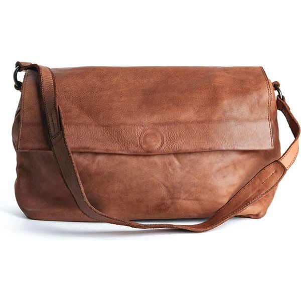 Harold's Pelle Borsa A Tracolla Borsa A Tracolla Submarine Handbag Flap Cognac Marrone-image