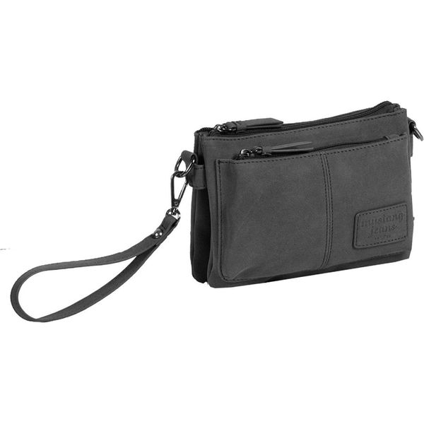 Mustang Pelle Borsa A Tracolla Bologna Rosario Shoulderbag Black Nero-image