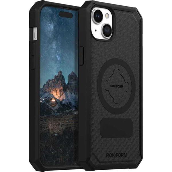 Custodia Protettiva Per Iphone 15 Plus, Rokform Rugged Case, Nero-image