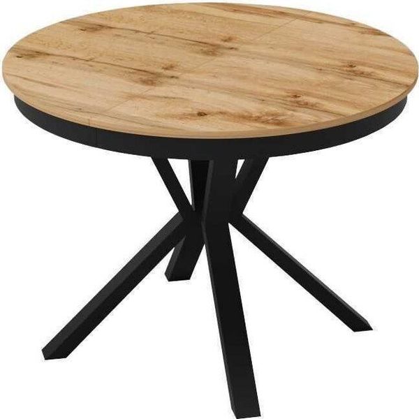 Set Da Pranzo Tavolo Da Pranzo Marrone Rotondo In Legno Design Jvmoebel-image