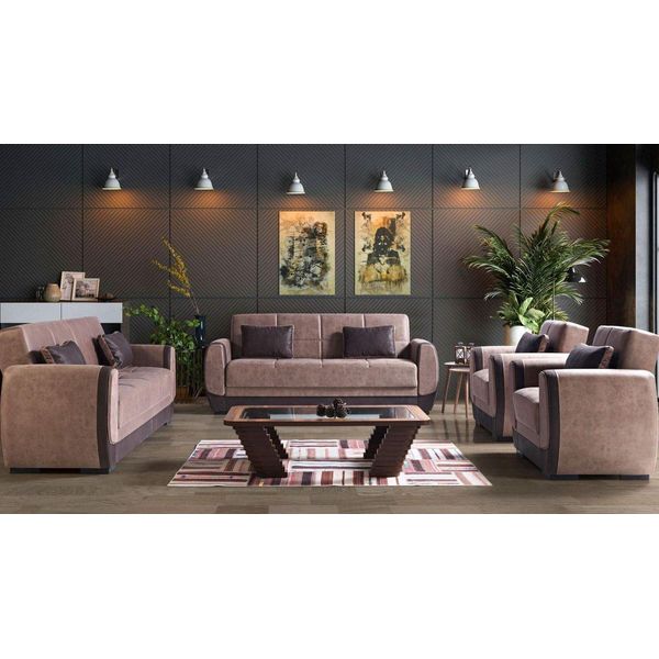 Sofagarnitur Sessel Textil Sofa Luxus Komplett Luxus Jvmoebel-image