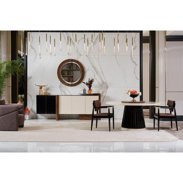 Set Sala Da Pranzo 4X Sedie Tavolo Da Pranzo Di Design Legno Jvmoebel-image