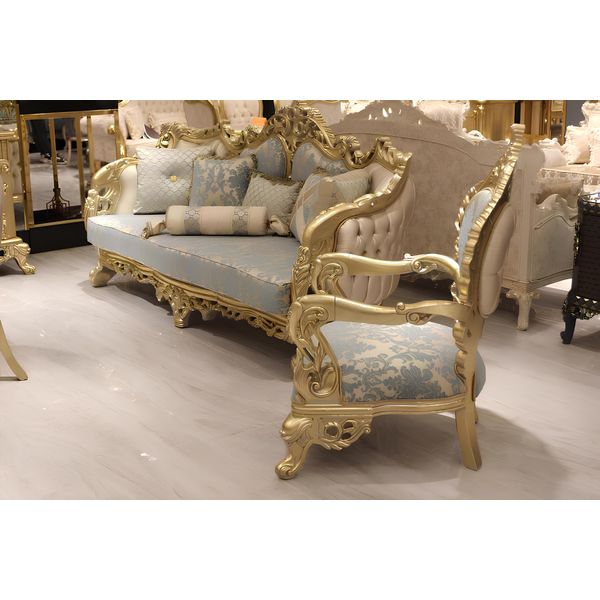 Set Di Divani 3+3 Posti Chesterfield 2X Divano Classico Relax Poltrona 2Pz. Mobili-image