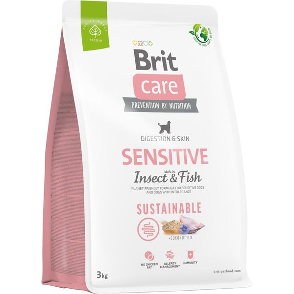 Brit Care Dog Sostenibile Con Insetti E Pesci Sensitive 3 Kg-image