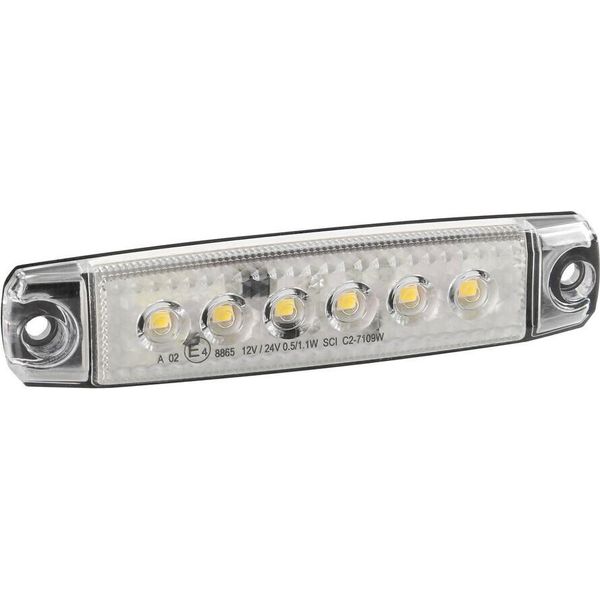 Luce Di Ingombro Con 6 Led, Montaggio A Superficie, 12/4 V - Bianco-image