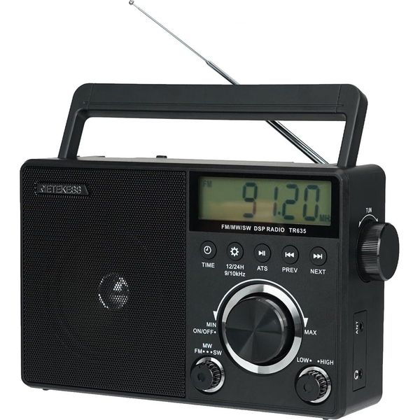 Retekess TR635 Radio Portatile, Fm/Am/Sw, Con Alimentazione A Batteria, Jack Per Cuffie, Regali Per Anziani-image