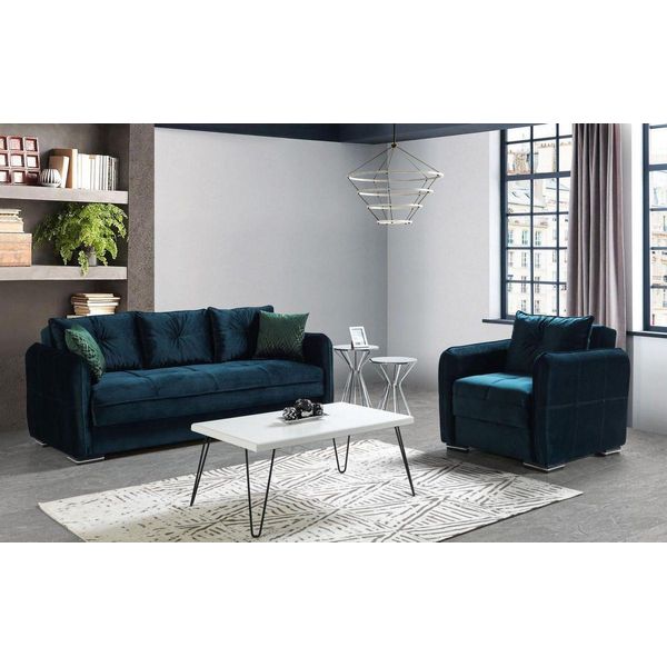 Set Di Divani 3+1 Posti Set Di Poltrone Moderna Relax-image